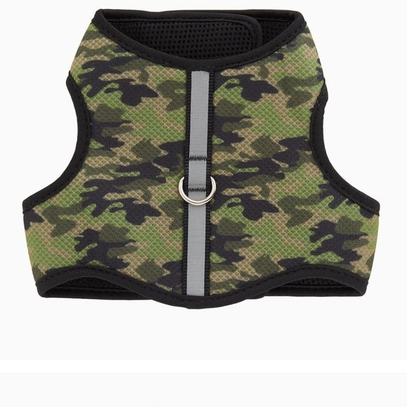 Harness and leash lot, 2 red adjustable quick harnesses, leash, Velcro vest Sz S - Picture 9 of 12